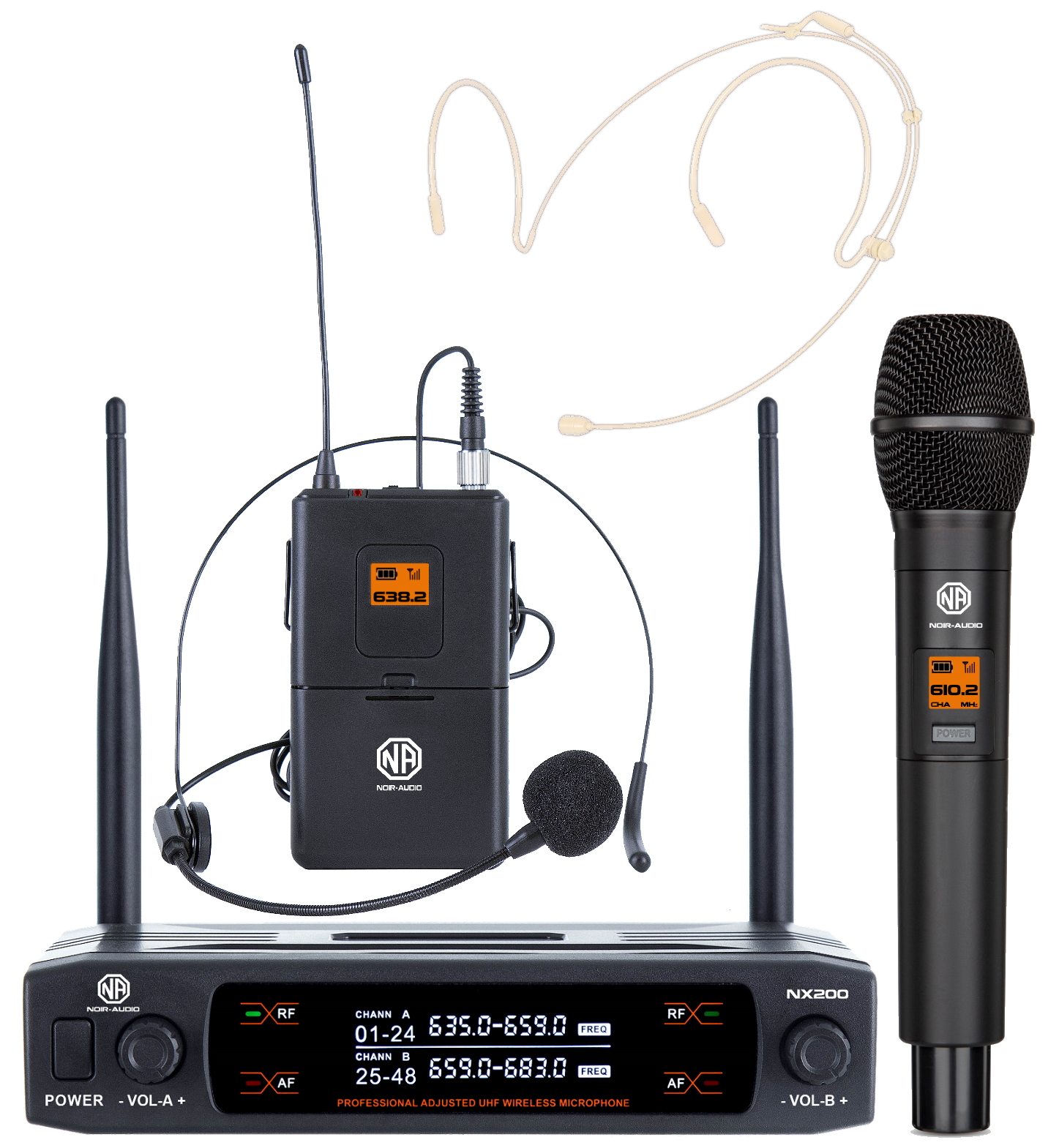 NOIR-audio NX 200 HS4-Handheld/Bodypack