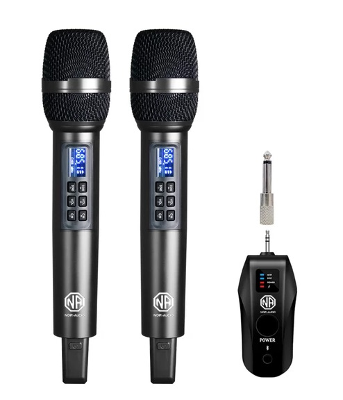 NOIR-audio X-5R с Bluetooth два беспроводных микрофона с регулировками для вокала
